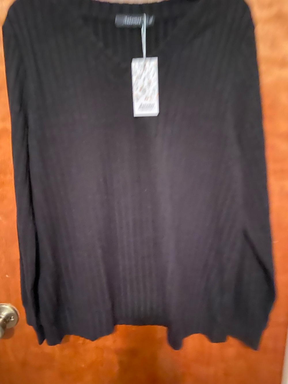 NWT Black Rib Knit Sweater